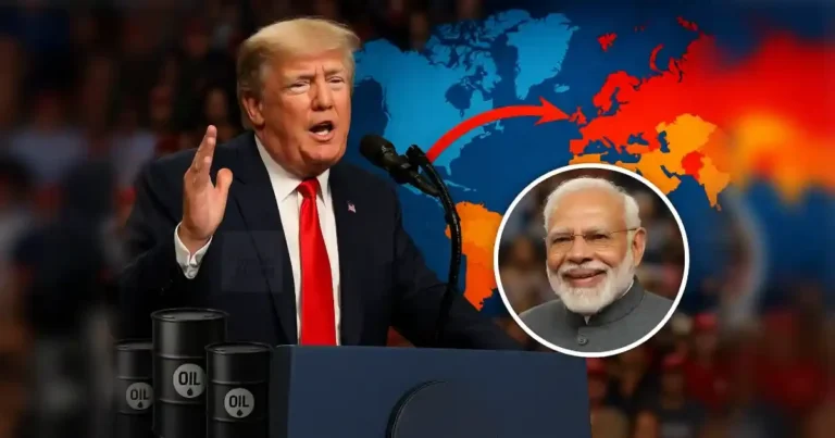डोनाल्ड ट्रंप और प्रधानमंत्री नरेंद्र मोदी की फोटो, ट्रंप का बयान कि भारत अब रूस से तेल नहीं खरीदेगा