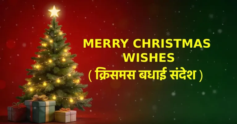 Best Merry Christmas Wishes in Hindi & English