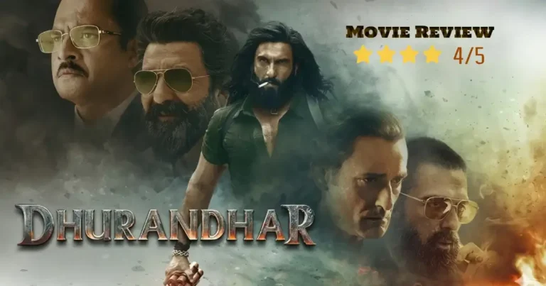 Dhurandhar movie poster shwing Ranveer shingh with other co-stars