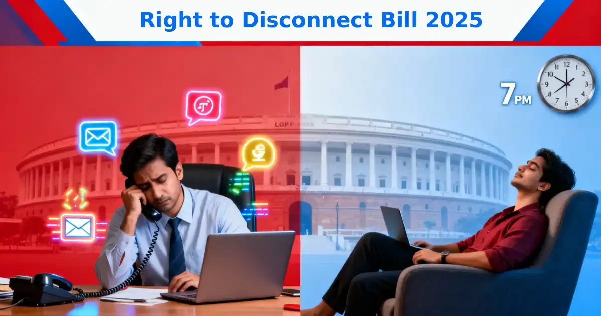 Right to disconnect bill 2025: अब ऑफिस के बाद कॉल,ईमेल से मिलेगी मुक्ति, जानें क्या हैं प्रावधान