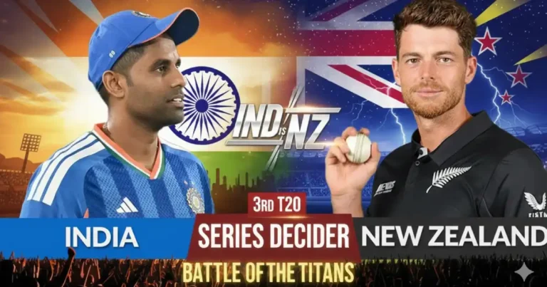 Ind VNz 3rd T20 2026 : Ind won the series 3-0.