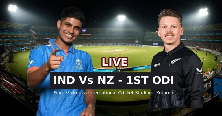 Ind v Nz 1st ODI Vadodara 2026