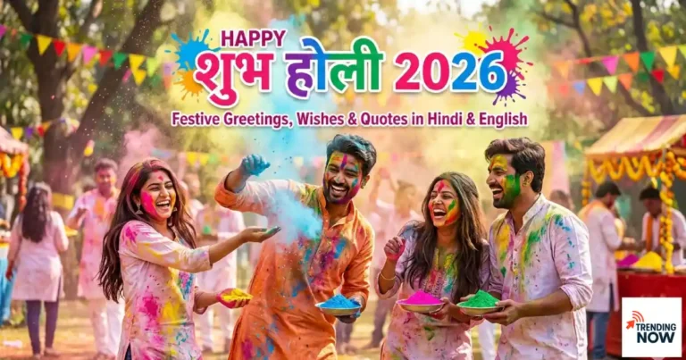 Happy Holi 2026 wishes in Hindi and English - colourful festival of colours celebration in India