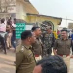 बोकारो के चास में निकाय चुनाव के दौरान घायल DSP प्रवीण सिंह की जानकारी देते SP हरविंदर सिंह