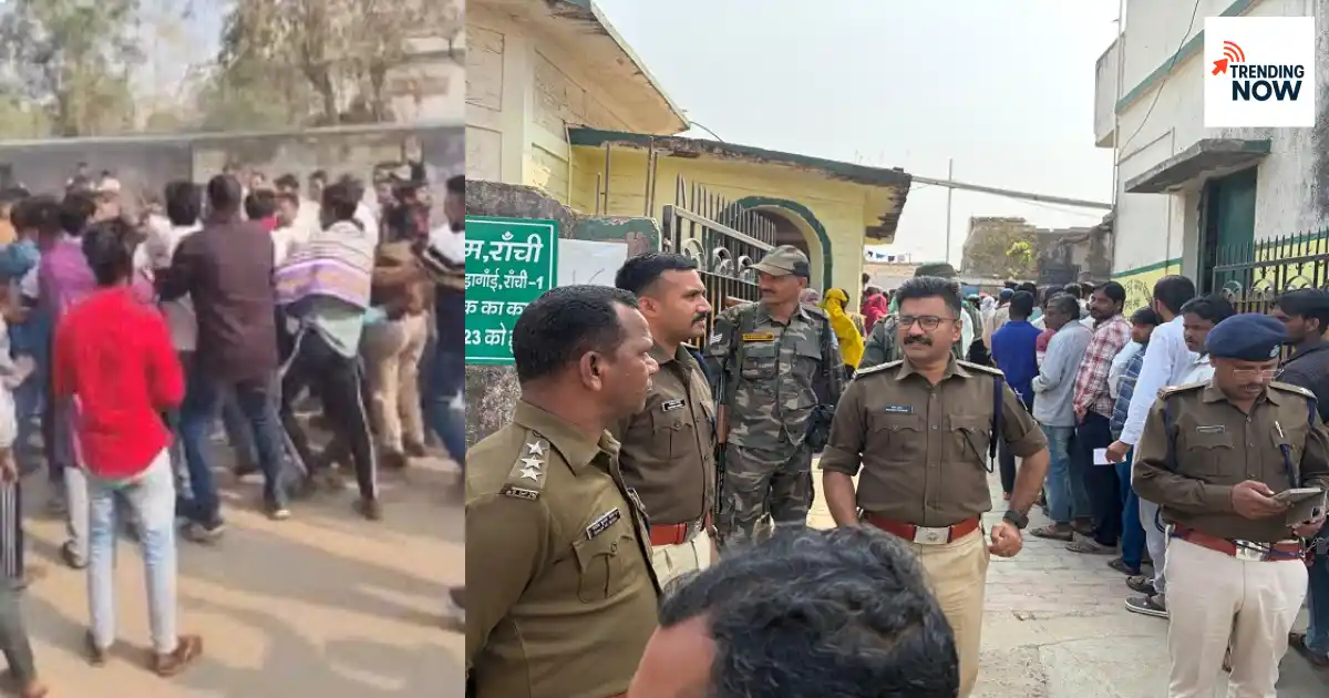 बोकारो के चास में निकाय चुनाव के दौरान घायल DSP प्रवीण सिंह की जानकारी देते SP हरविंदर सिंह