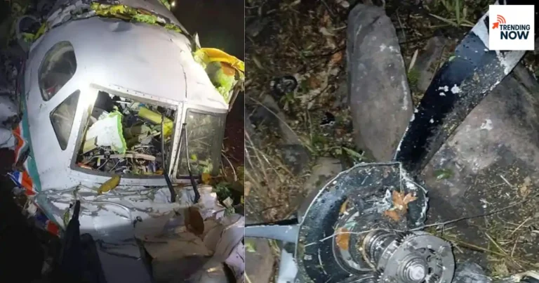 रांची-दिल्ली एयर एम्बुलेंस क्रैश — झारखंड के चतरा जंगल में दुर्घटनाग्रस्त Beechcraft विमान का मलबा