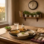 रात का खाना खाने का सही समय - थाली में हल्का और स्वस्थ भोजन