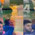 Riyan Parag vaping in Rajasthan Royals dressing room during IPL 2026 match against Punjab Kings