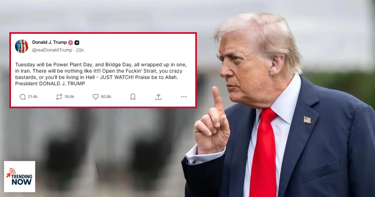 Donald Trump Controversial Truth Social post on Iran. Threaten in filthy language.