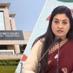 कांग्रेस नेता अलका लांबा राउज एवेन्यू कोर्ट के बाहर - महिला आरक्षण प्रदर्शन मामले में दोषी करार