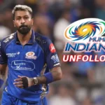 Hardik Pandya and Mumbai Indians logo with Instagram unfollow controversy graphic IPL 2026