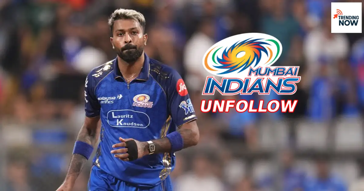 Hardik Pandya and Mumbai Indians logo with Instagram unfollow controversy graphic IPL 2026