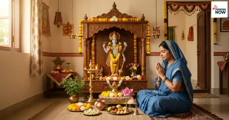 Padmini Ekadashi 2026: पद्मिनी एकादशी व्रत में भगवान विष्णु की पूजा करते श्रद्धालु