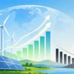 2025 में वैश्विक बिजली उत्पादन में कोयले से आगे बढ़ती नवीकरणीय ऊर्जा, सौर और पवन परियोजनाओं का ग्राफिक