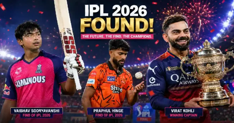 IPL 2026 की खोज वैभव सूर्यवंशी, प्रफुल हिंगे और RCB की जीत के नायक विराट कोहली